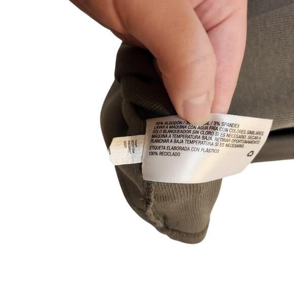 Ava & Viv Long Sleeve Pullover Mock Neck Casual Top Rib Knit Sage Green Size 2X - Picture 7 of 7